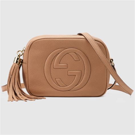 gucci soho leather disco bag tan|gucci soho disco bag price.